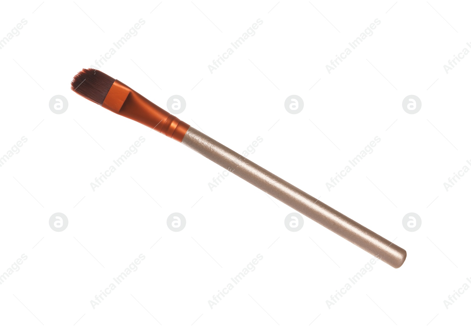 Photo of One professional makeup brush isolated on white