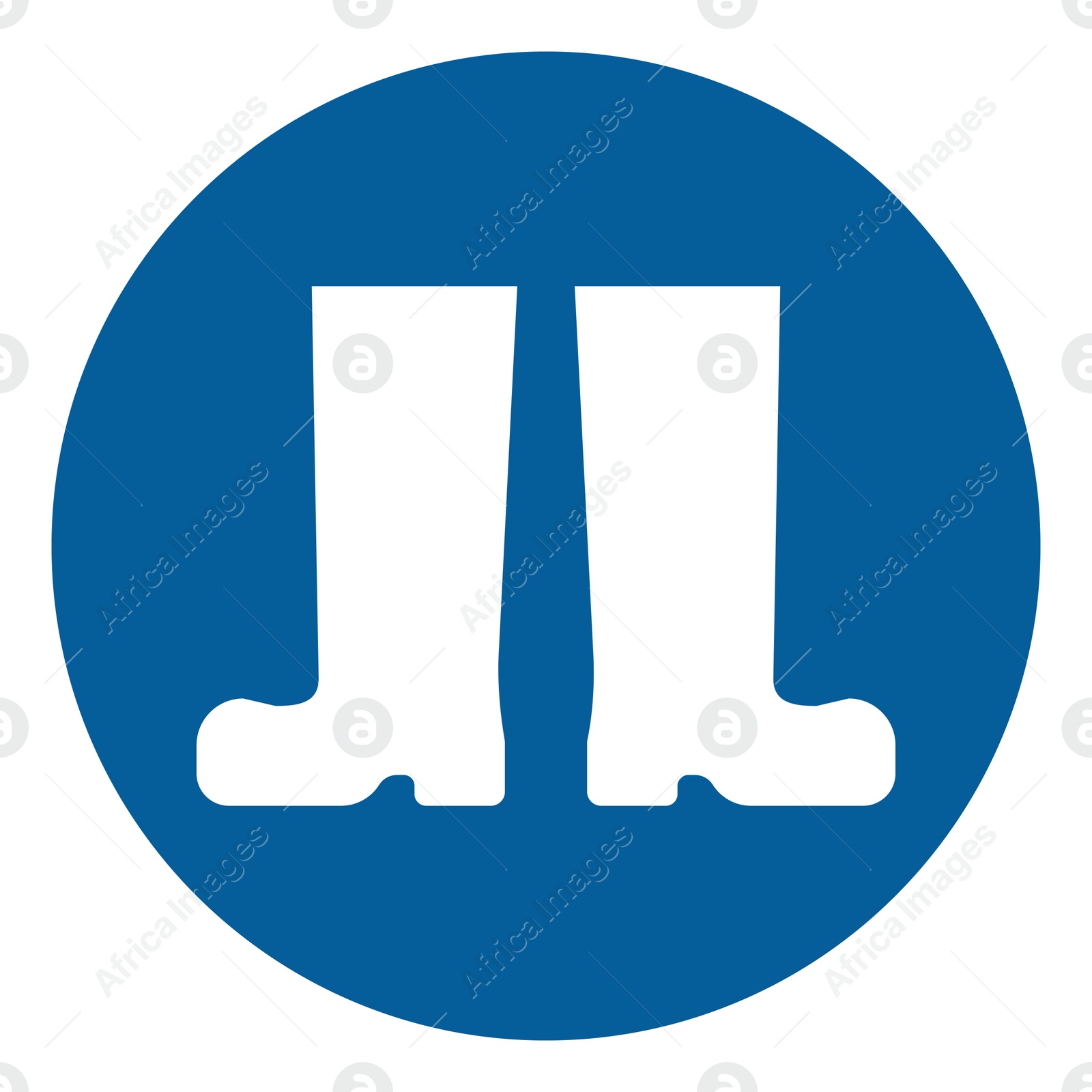 Image of International Maritime Organization (IMO) sign, illustration. Boots symbol