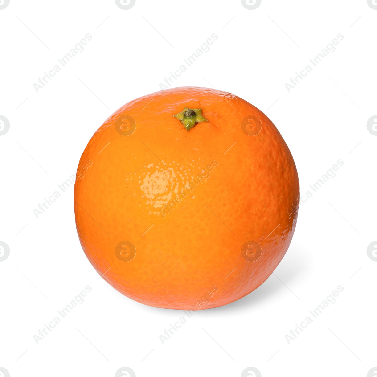 Photo of Fresh ripe juicy tangerine isolated on white