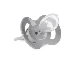 One new baby pacifier isolated on white