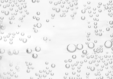Image of Closeup view of soda water with bubbles