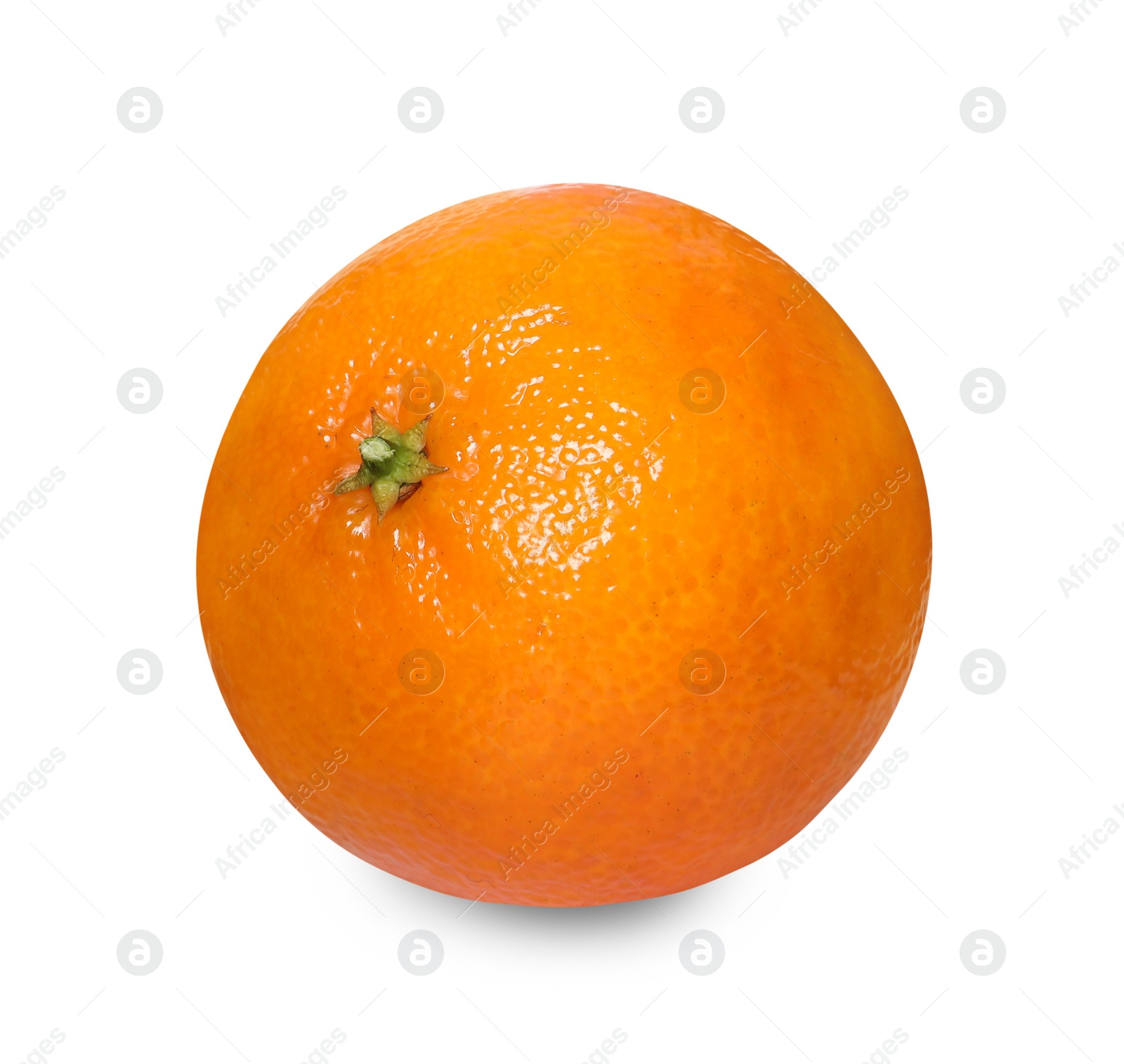 Photo of Fresh ripe juicy tangerine isolated on white