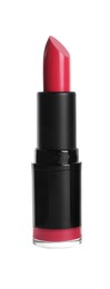 Photo of Bright lipstick on white background. Professional makeup product