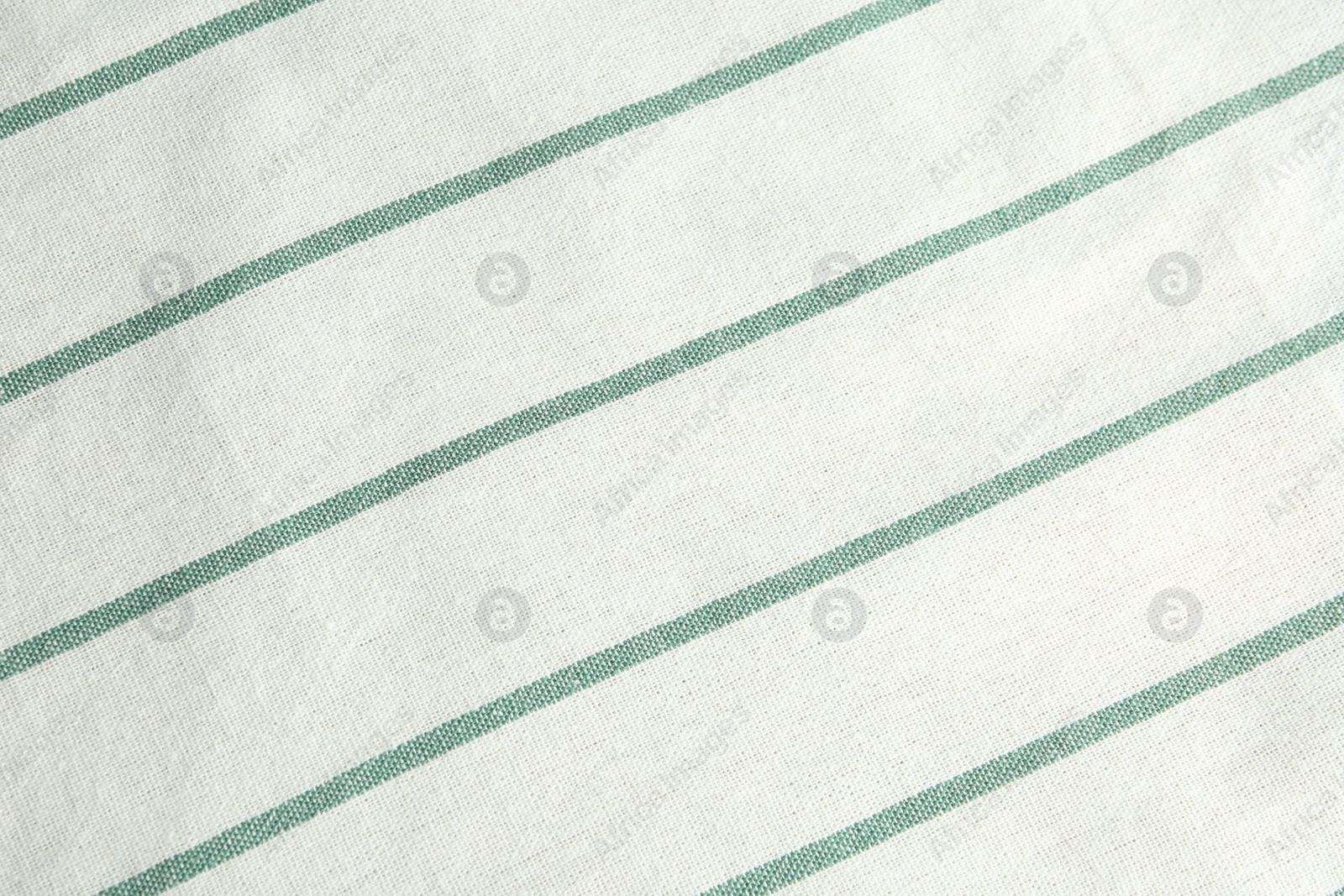 Photo of Texture of white striped fabric as background, closeup