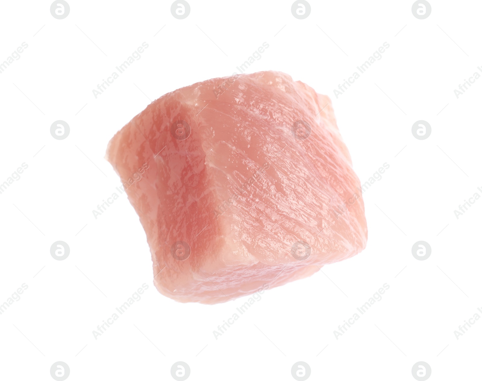 Photo of Piece of raw beef meat isolated on white