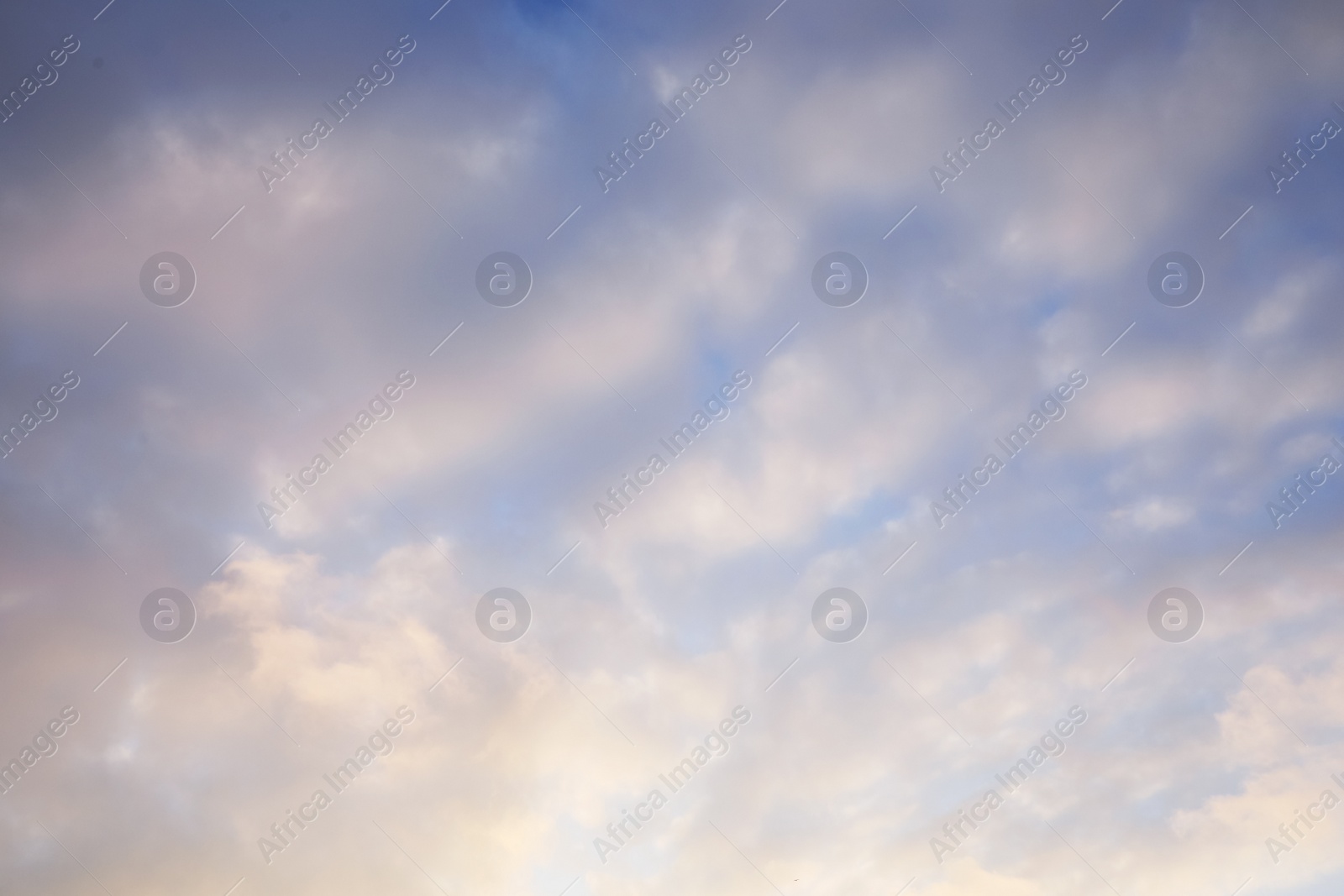 Photo of Picturesque view of beautiful light blue sky. Cloudy weather