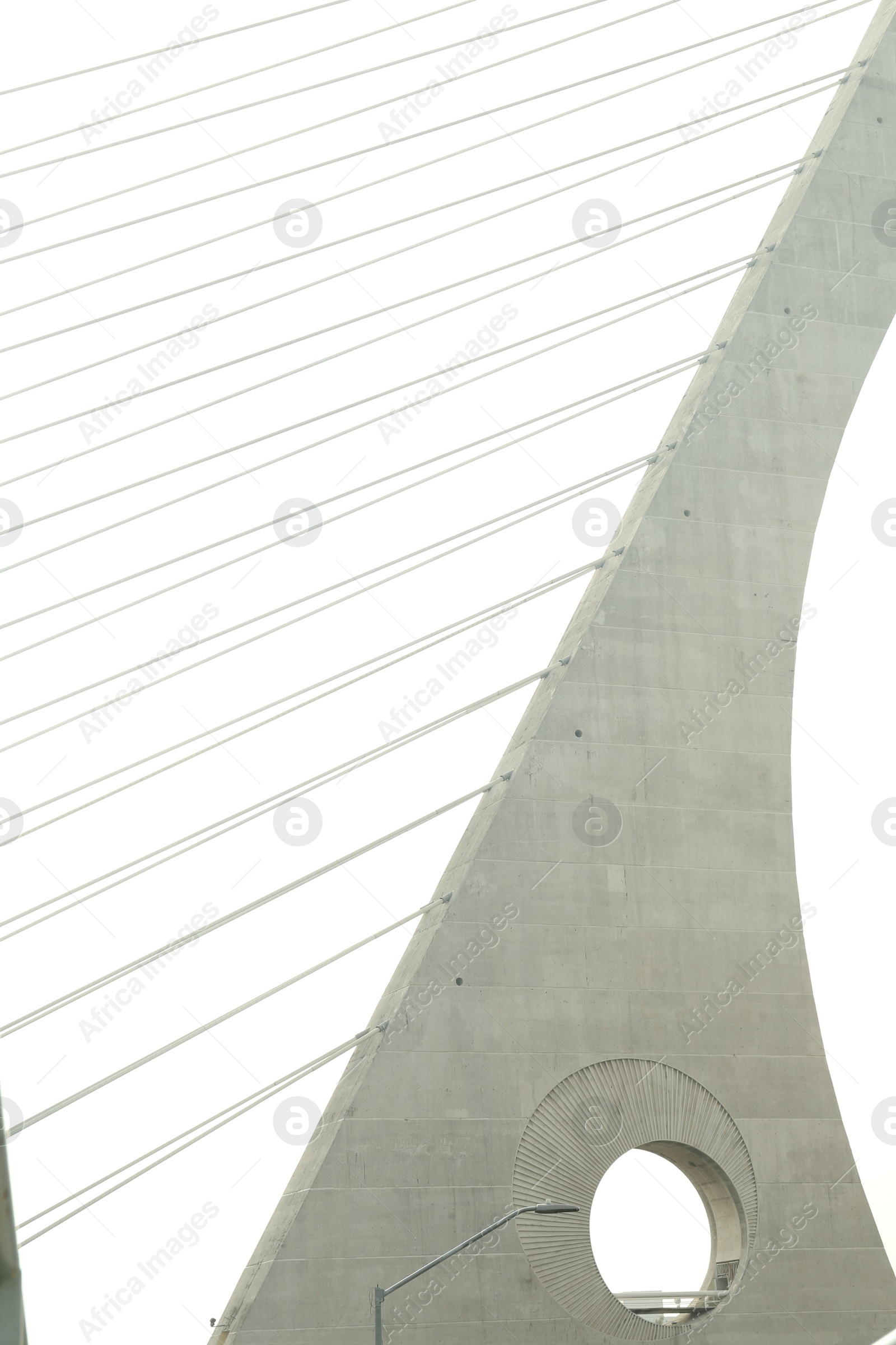 Photo of Beautiful view of modern bridge under sky