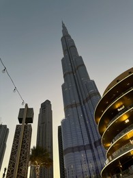 Photo of Dubai, United Arab Emirates - May 2, 2023: Beautiful view of Burj Khalifa in city