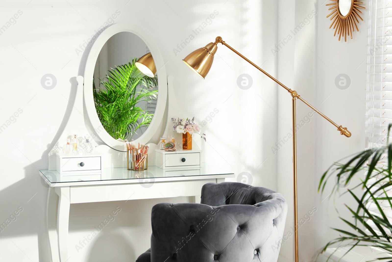 Photo of Stylish room interior with elegant dressing table