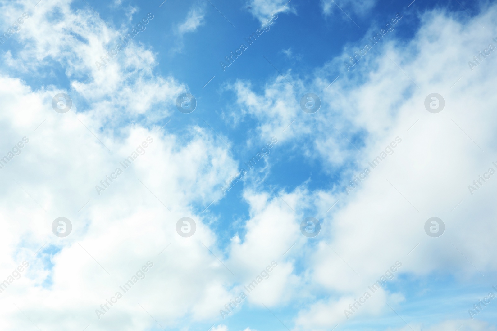 Photo of Beautiful blue sky with white clouds on sunny day