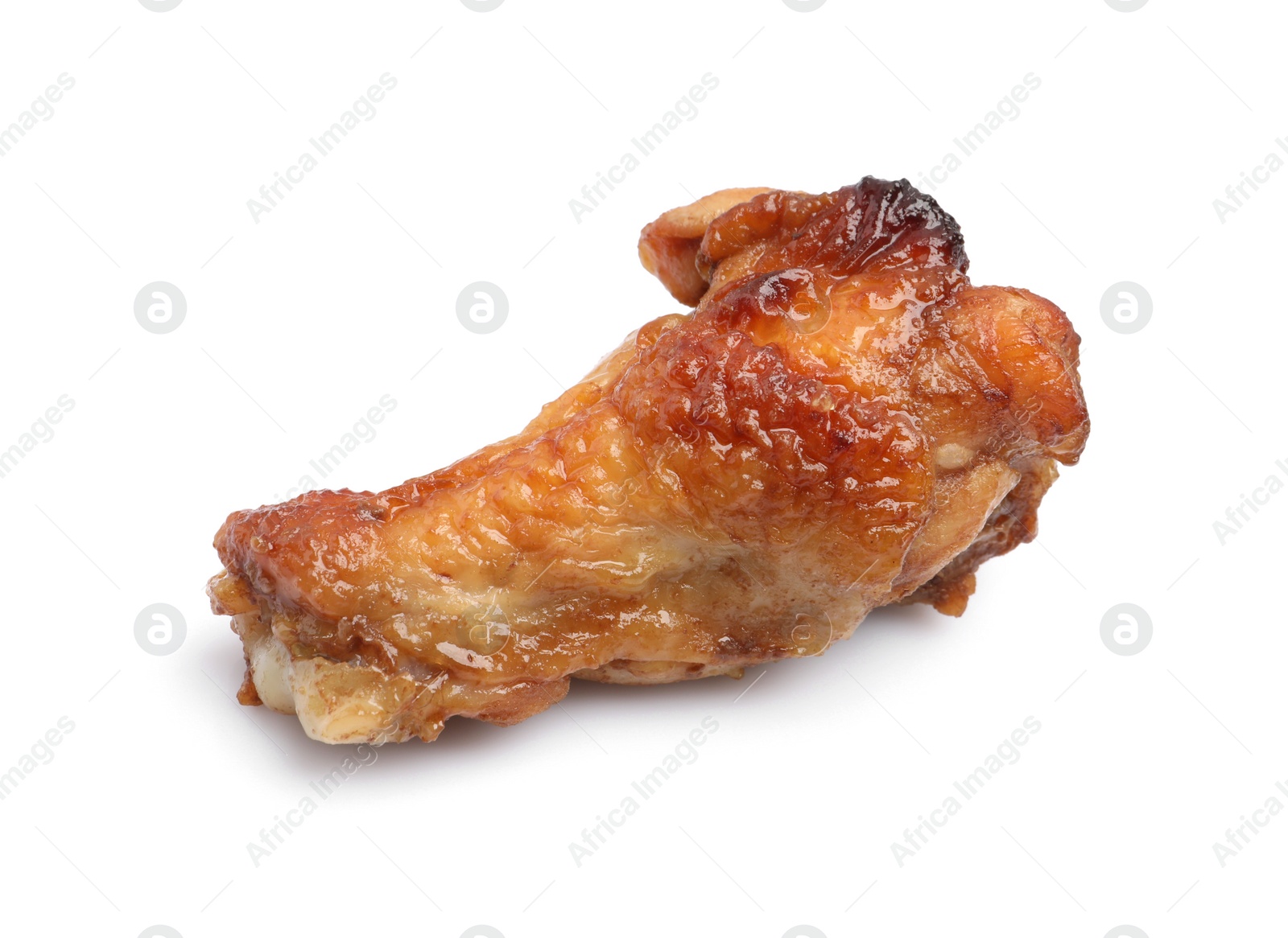 Photo of Delicious fried chicken wing isolated on white