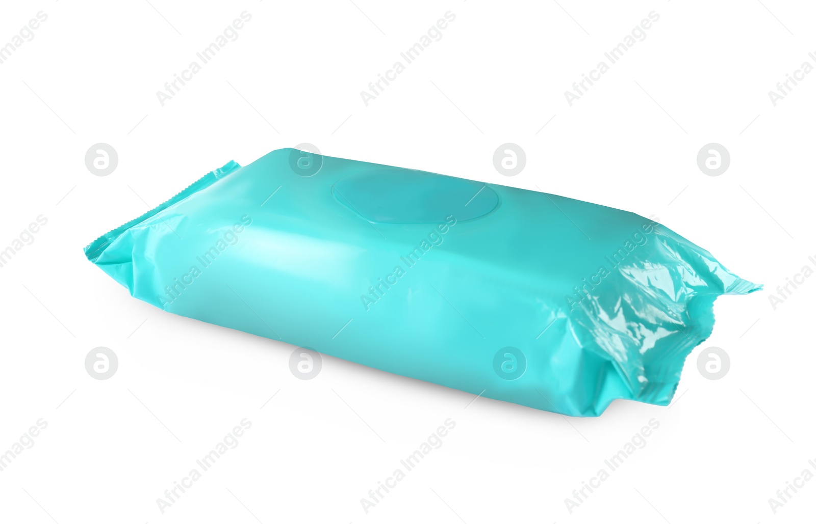 Image of Wet wipes flow pack isolated on white