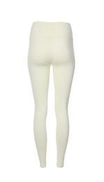 Photo of Women's leggins isolated on white. Sports clothing