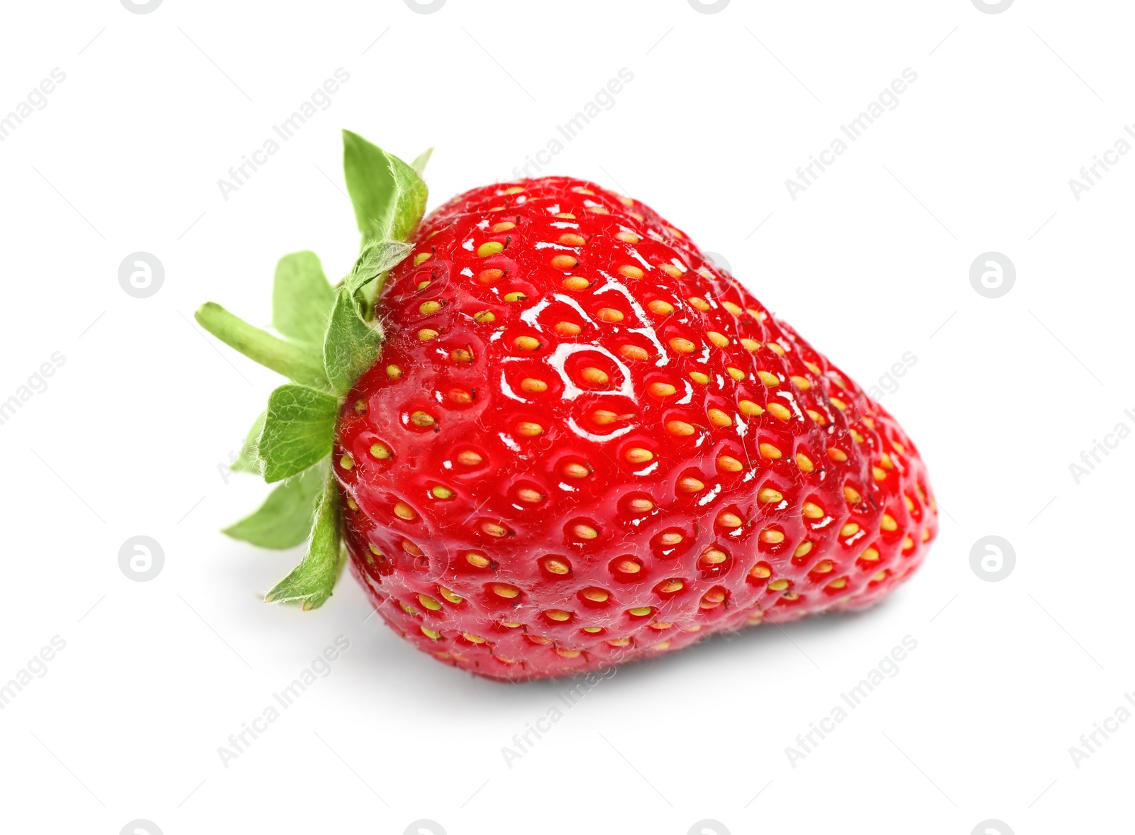 Photo of Delicious fresh ripe strawberry isolated on white