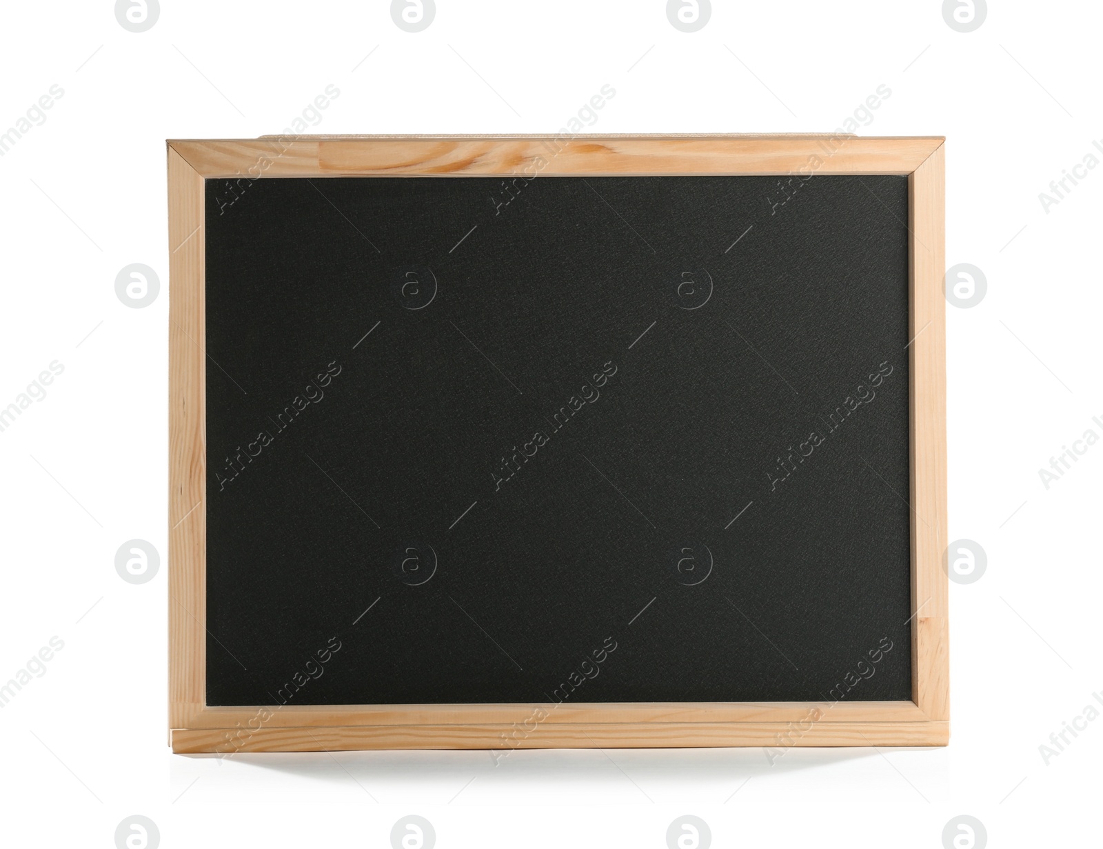 Photo of Small empty chalkboard, isolated on white