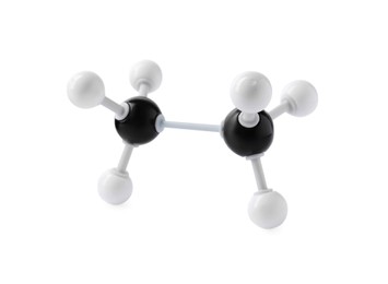 Molecule of alcohol isolated on white. Chemical model