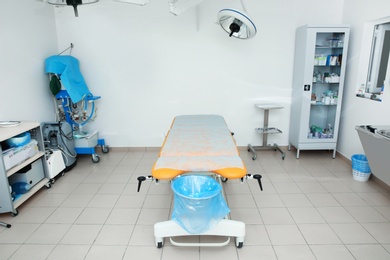 Photo of Interior of surgery room in modern clinic