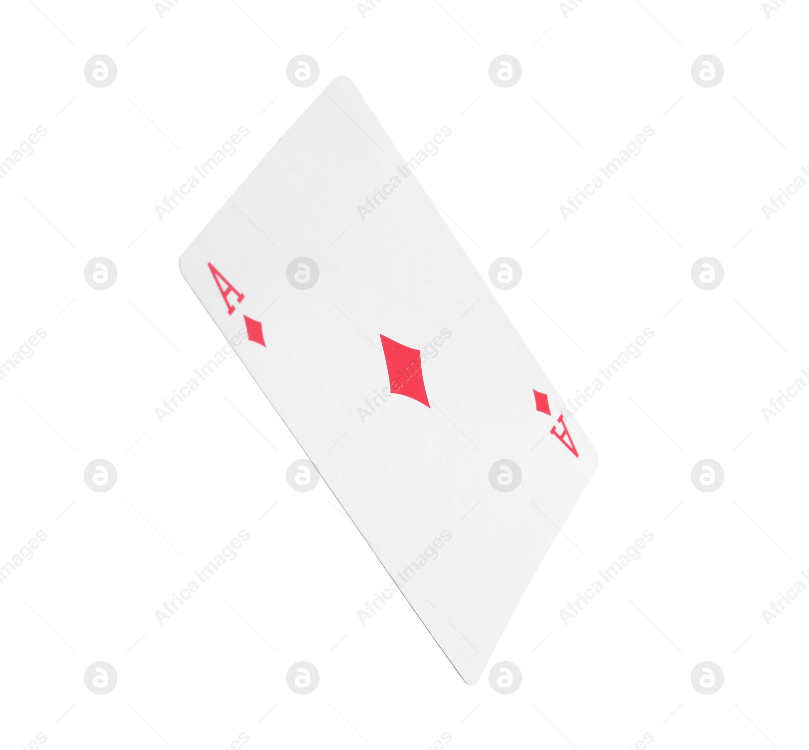 Photo of Playing card isolated on white. Poker game