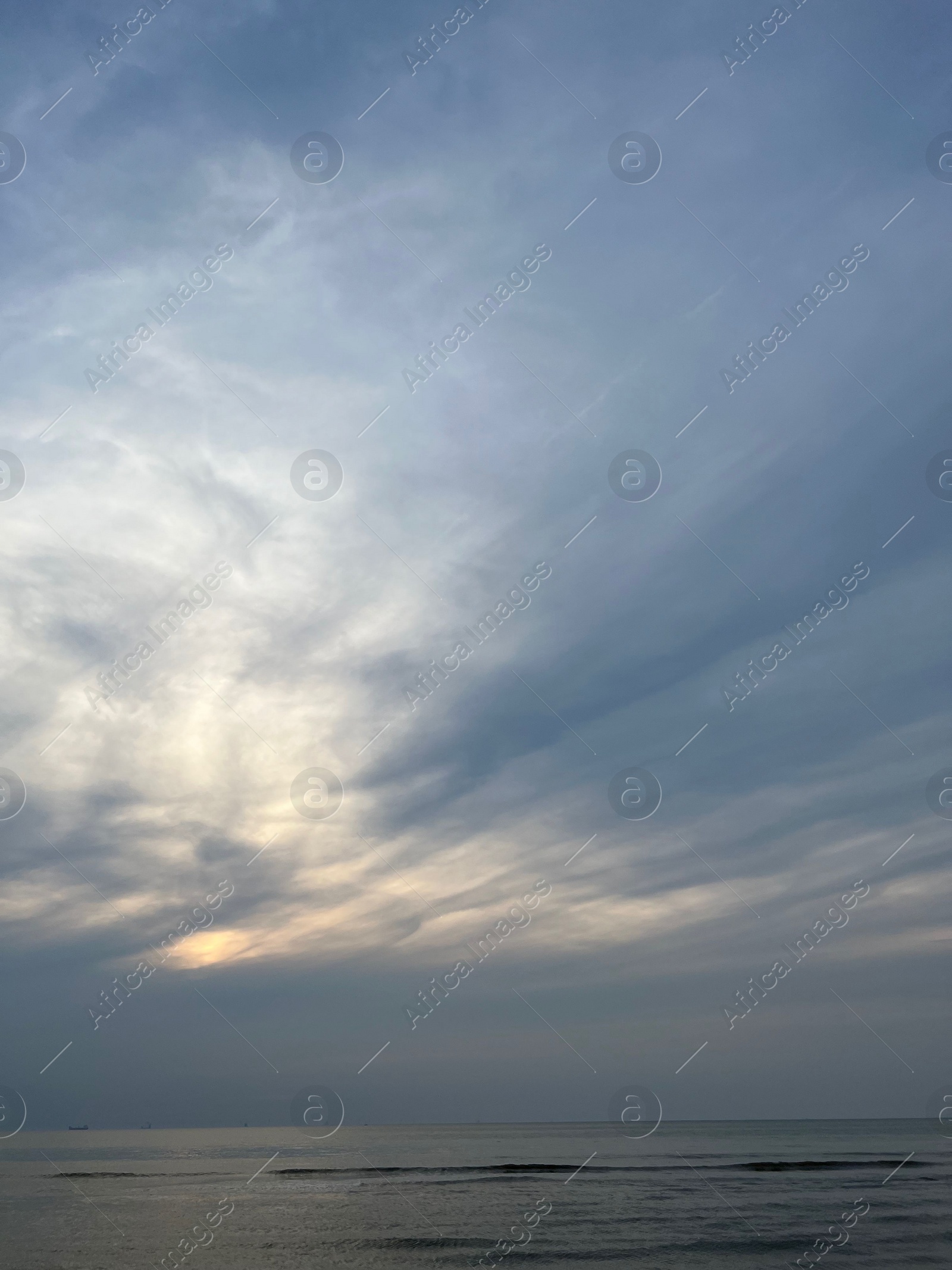 Photo of Picturesque view of beautiful sea and cloudy sky