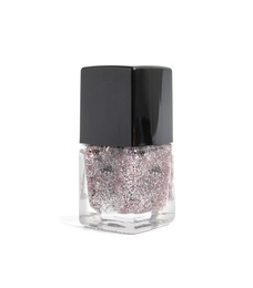 Photo of Bottle of nail polish on white background