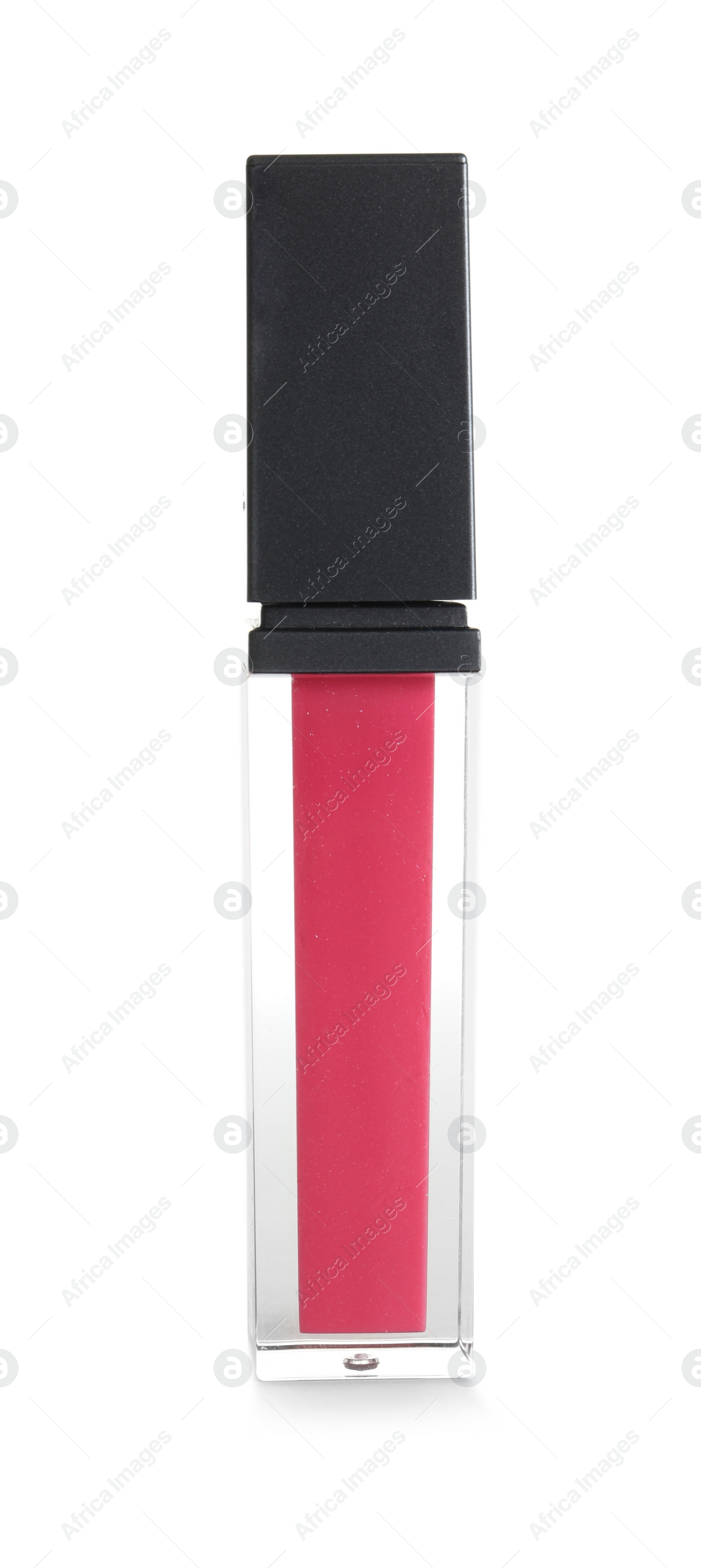 Photo of Tube of liquid lipstick isolated on white