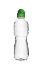 Plastic bottle of pure water isolated on white