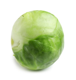 Photo of Fresh tasty Brussels sprout on white background