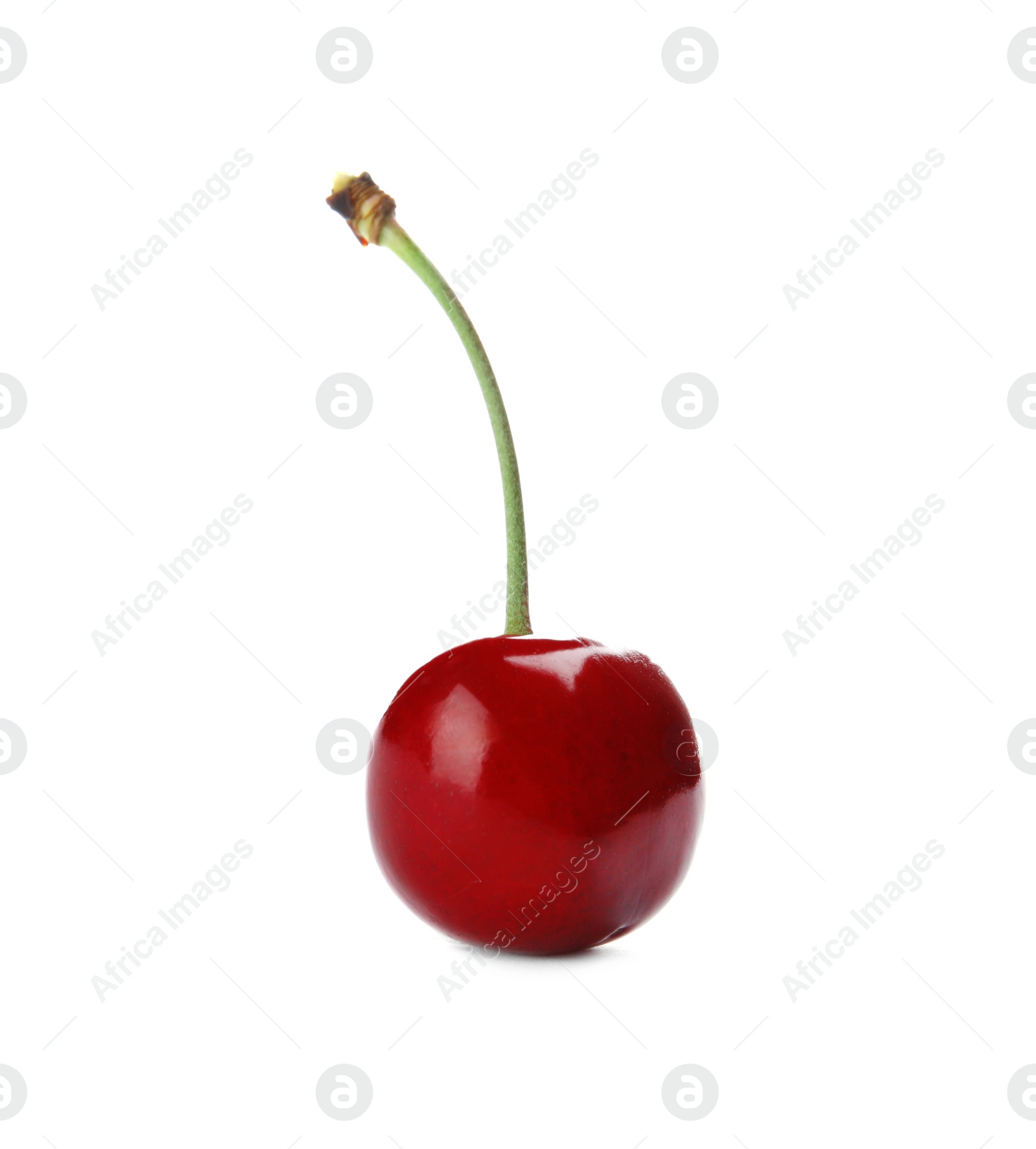 Photo of Sweet red cherry on white background