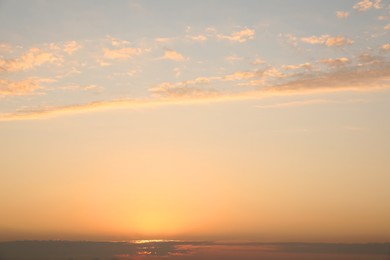 Picturesque view of beautiful sky at sunrise