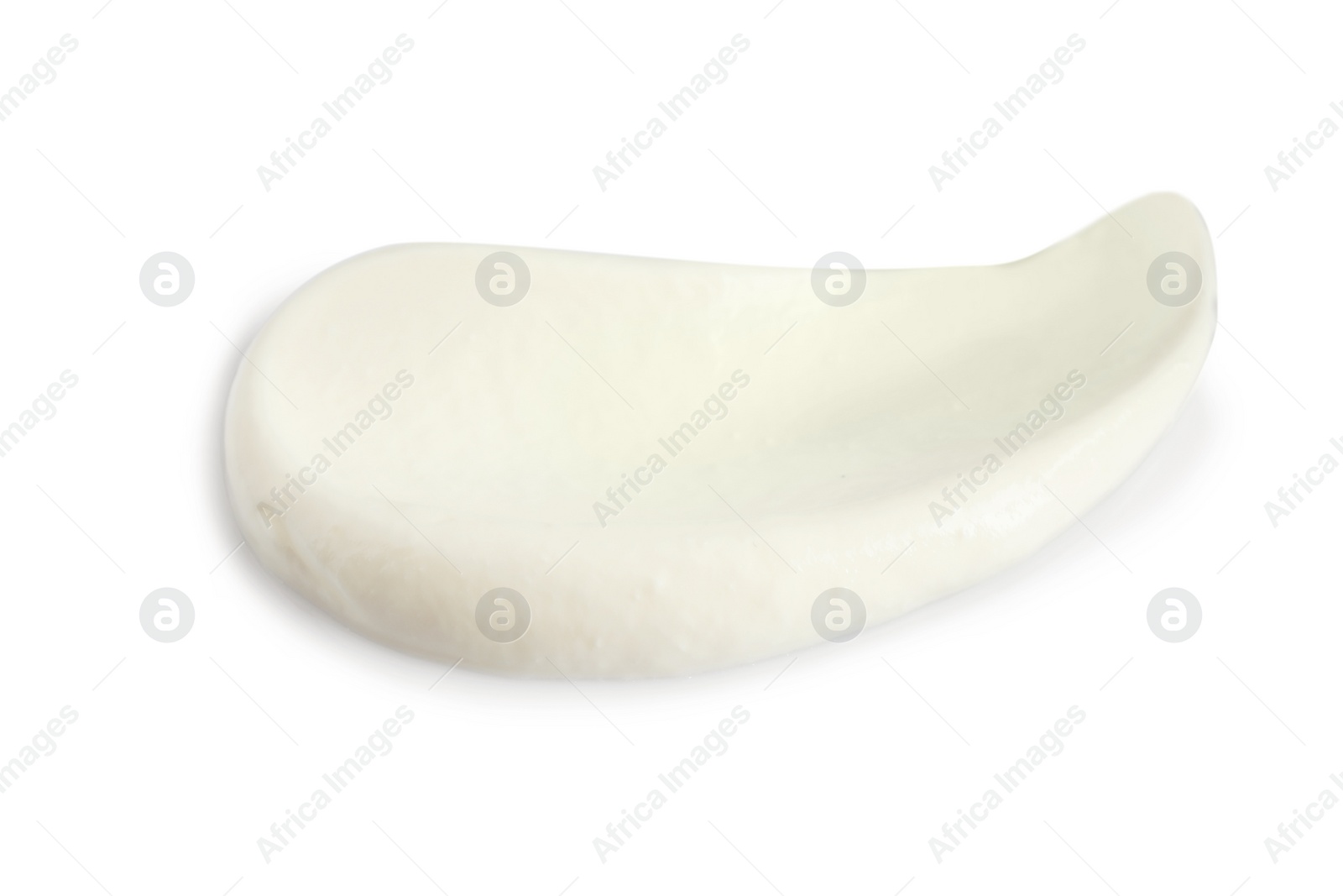 Photo of Delicious sour cream on white background. Dairy product