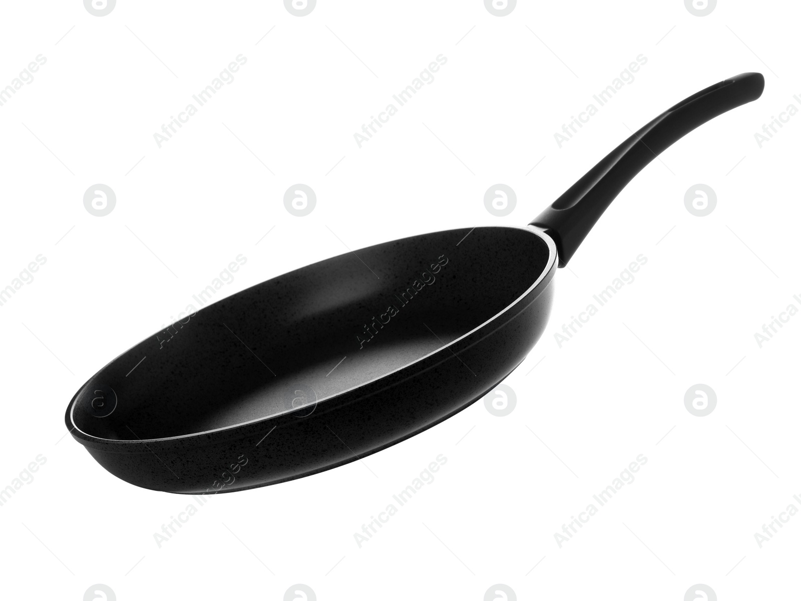 Photo of Clean nonstick frying pan isolated on white