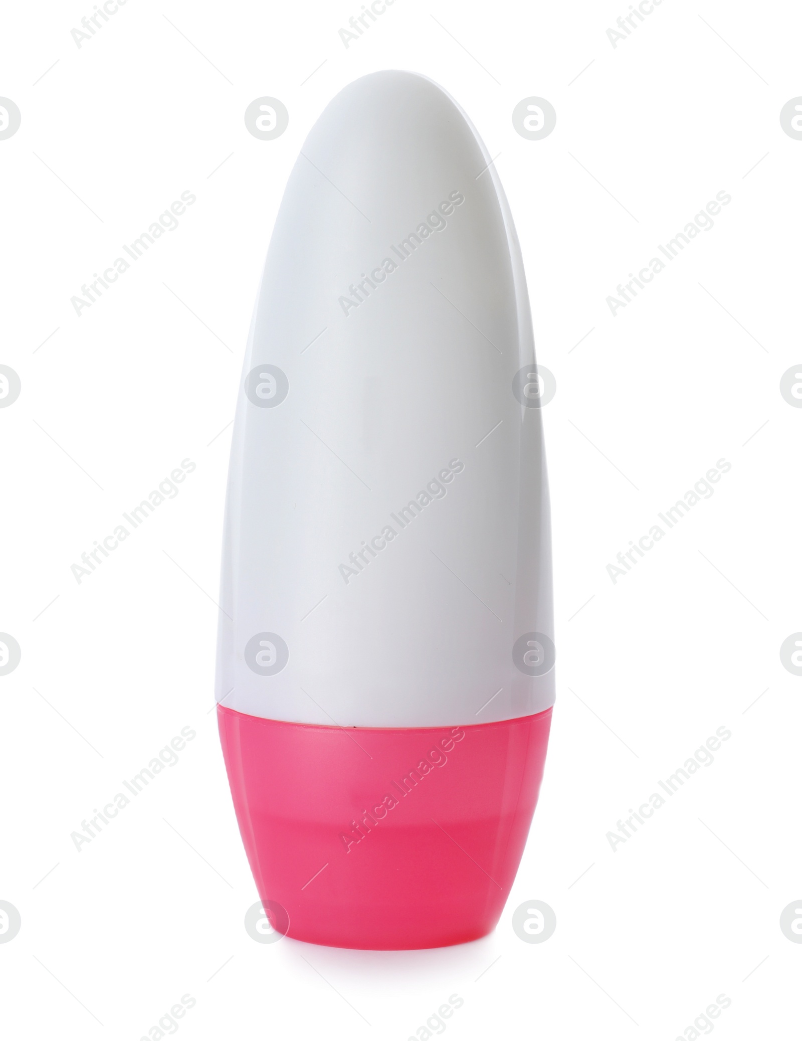 Photo of Roll-on deodorant on white background. Skin care