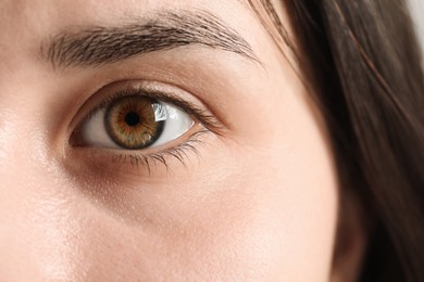 Photo of Macro photo of woman with beautiful eyes