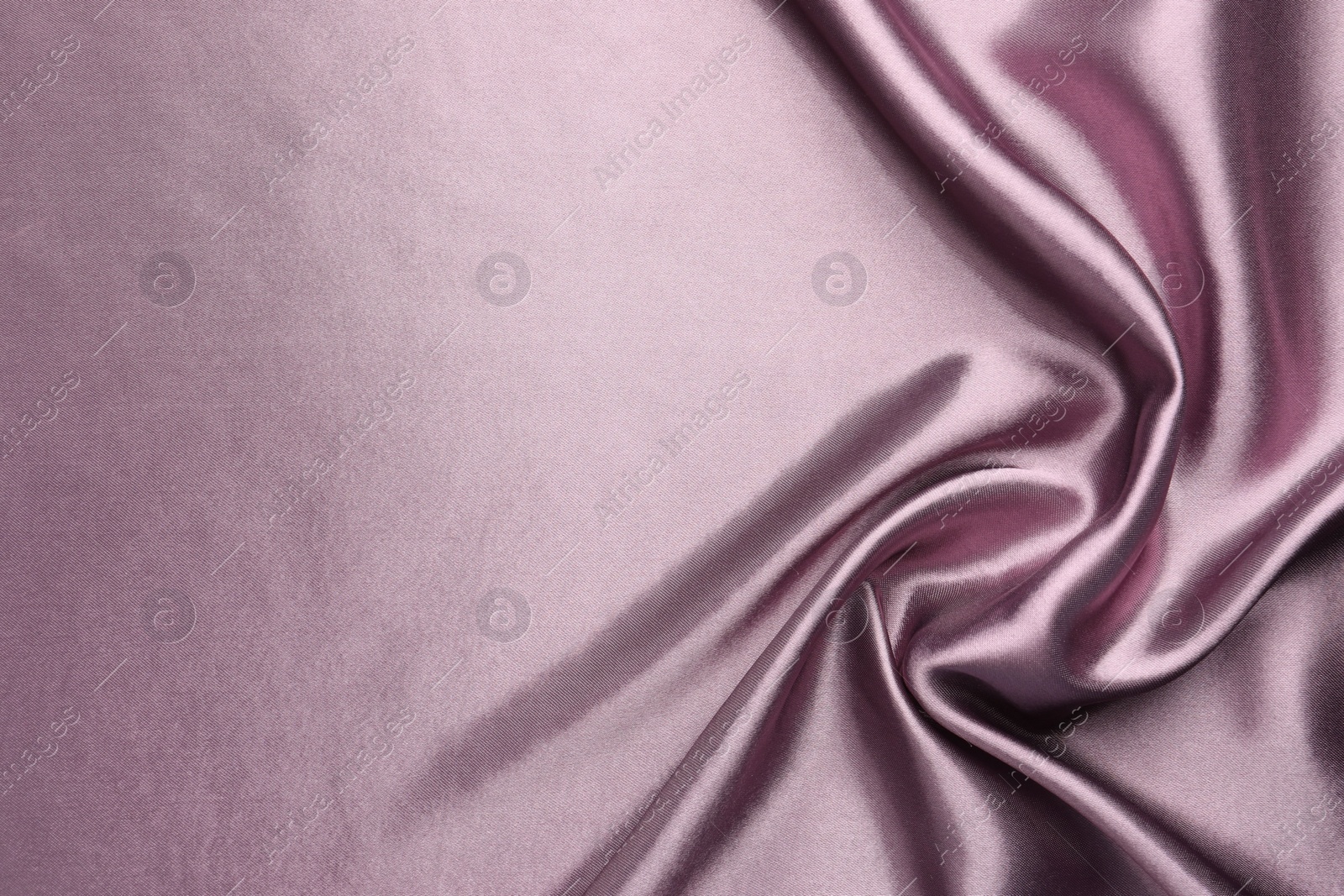 Photo of Texture of beautiful silk fabric as background, closeup