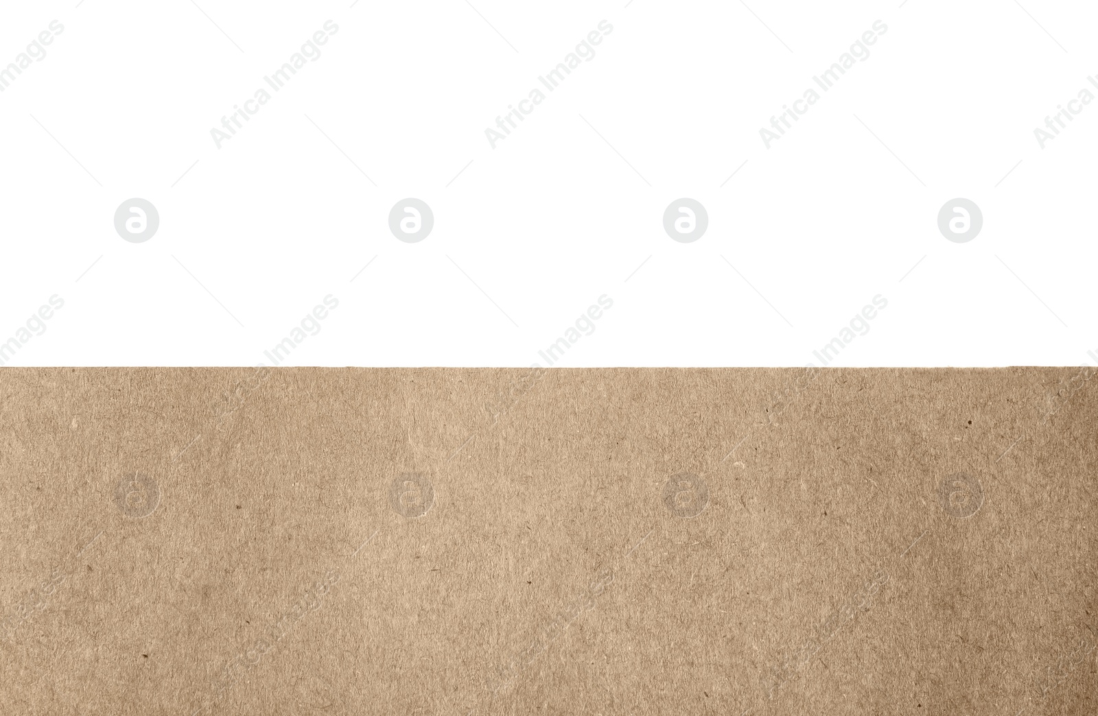 Photo of Brown paper bag on white background, closeup