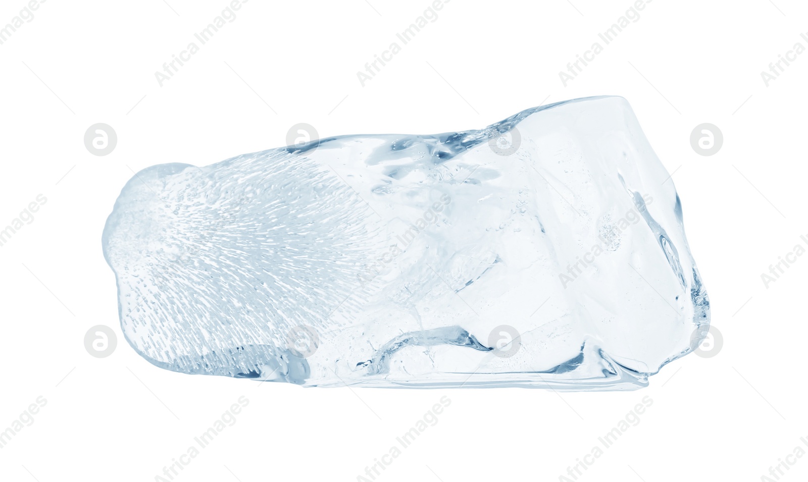 Photo of Piece of clear ice isolated on white