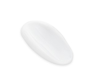 Photo of Sample of body cream isolated on white