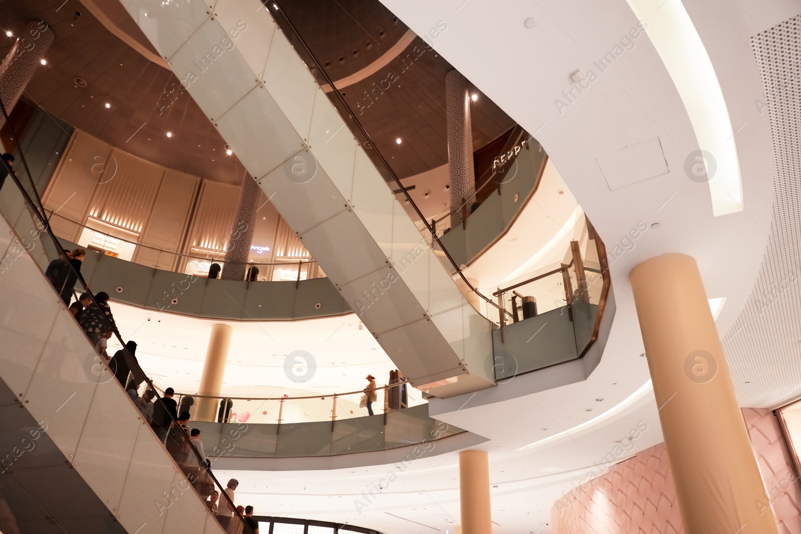 Photo of DUBAI, UNITED ARAB EMIRATES - NOVEMBER 04, 2018: Interior of luxury shopping mall