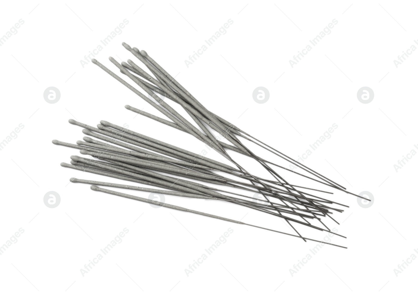 Photo of Many new sparkler sticks on white background