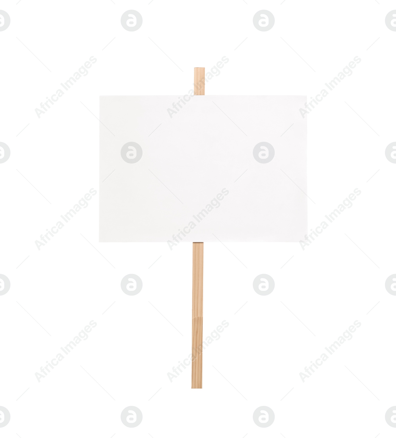 Photo of One blank protest sign isolated on white