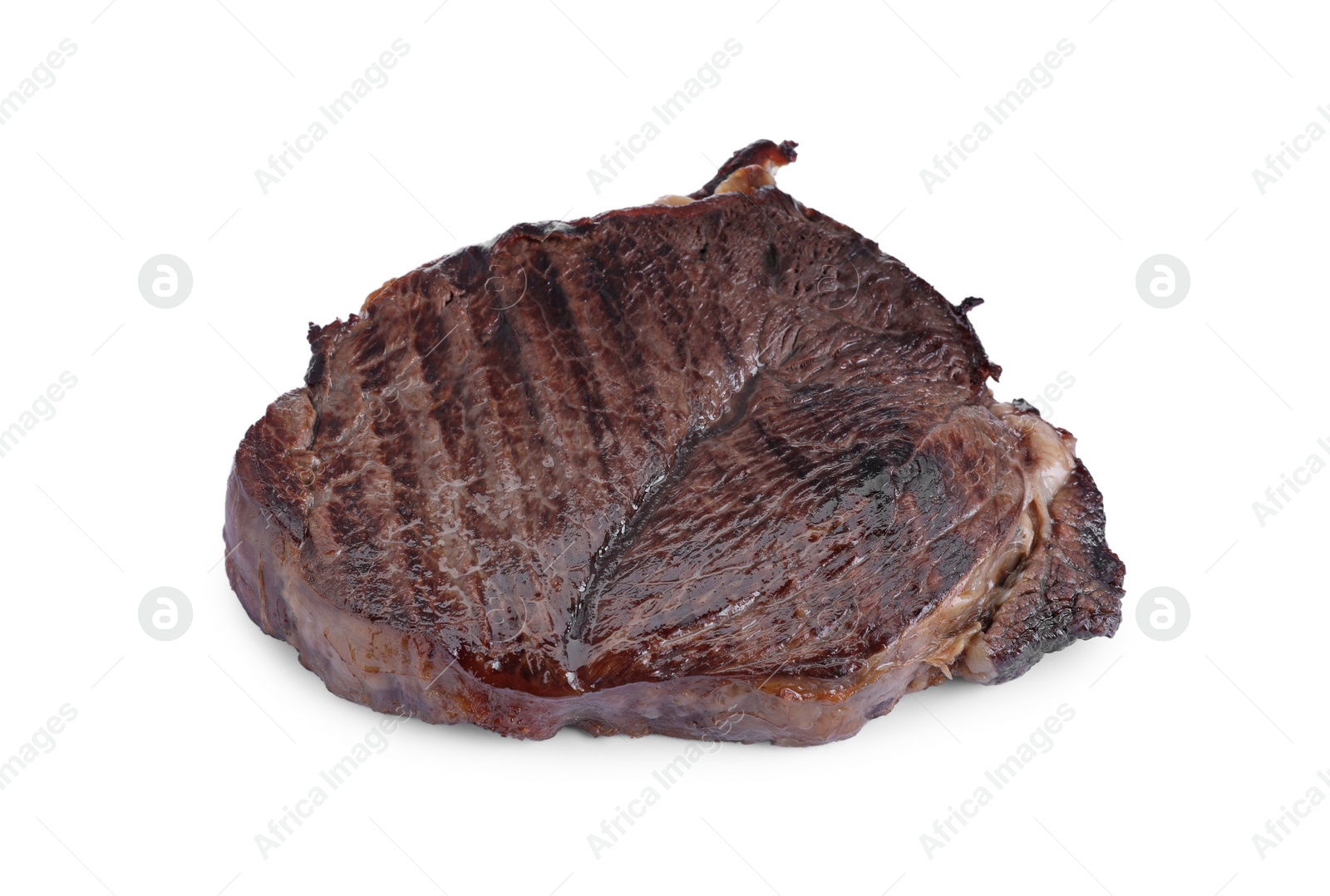 Photo of Delicious fried beef meat isolated on white