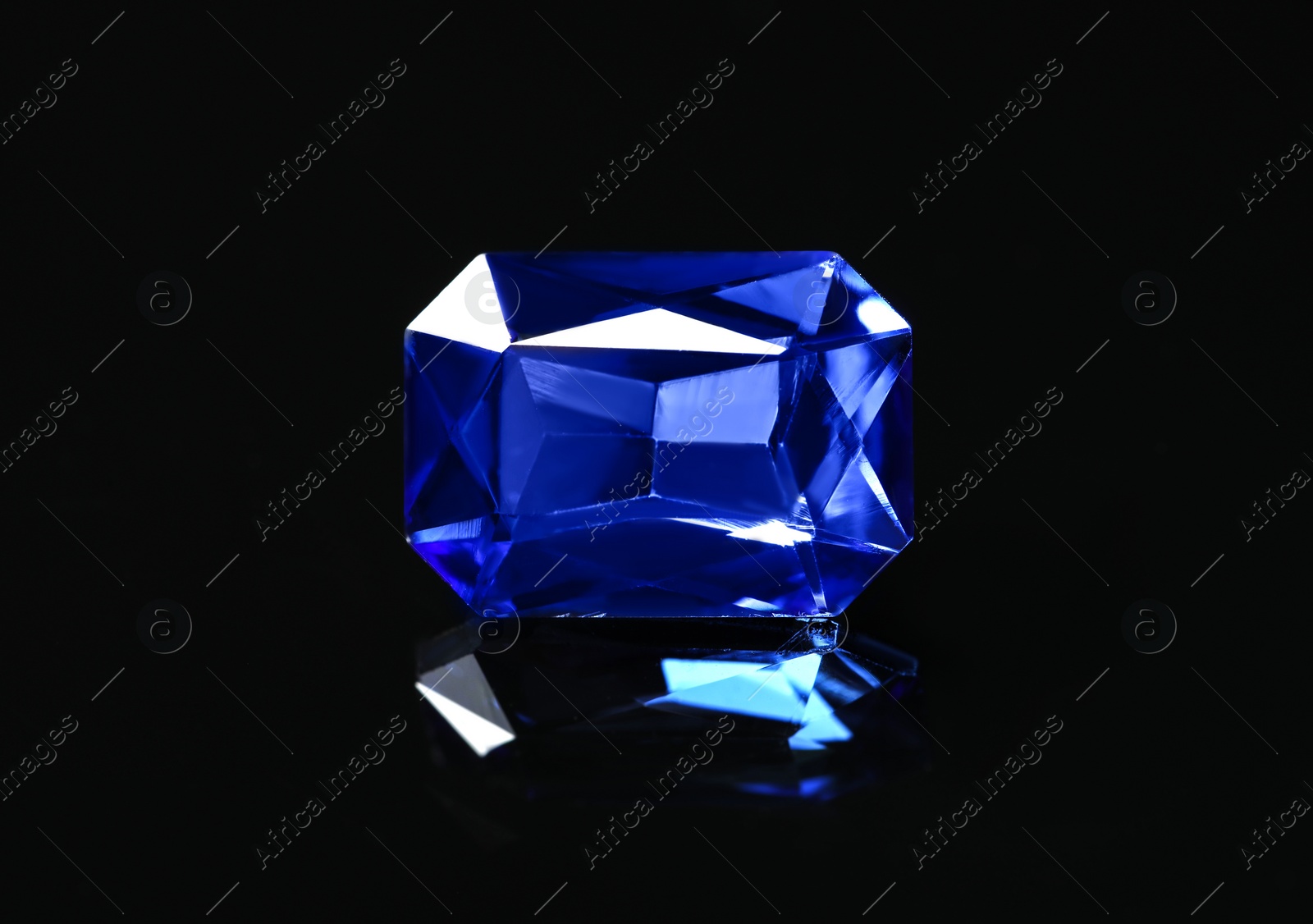 Photo of Beautiful gemstone for jewelry on black background