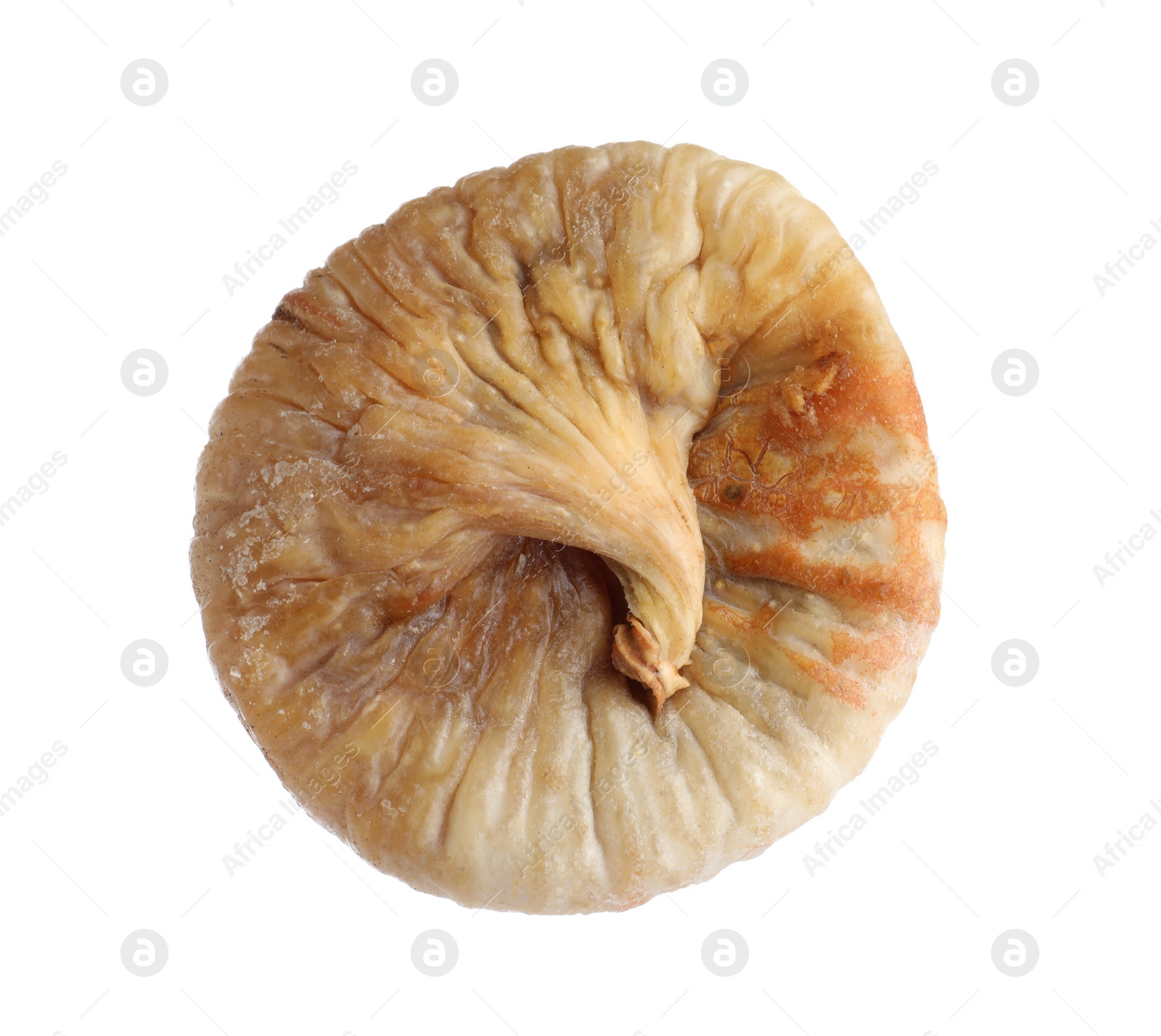 Photo of Tasty dried fig fruit isolated on white