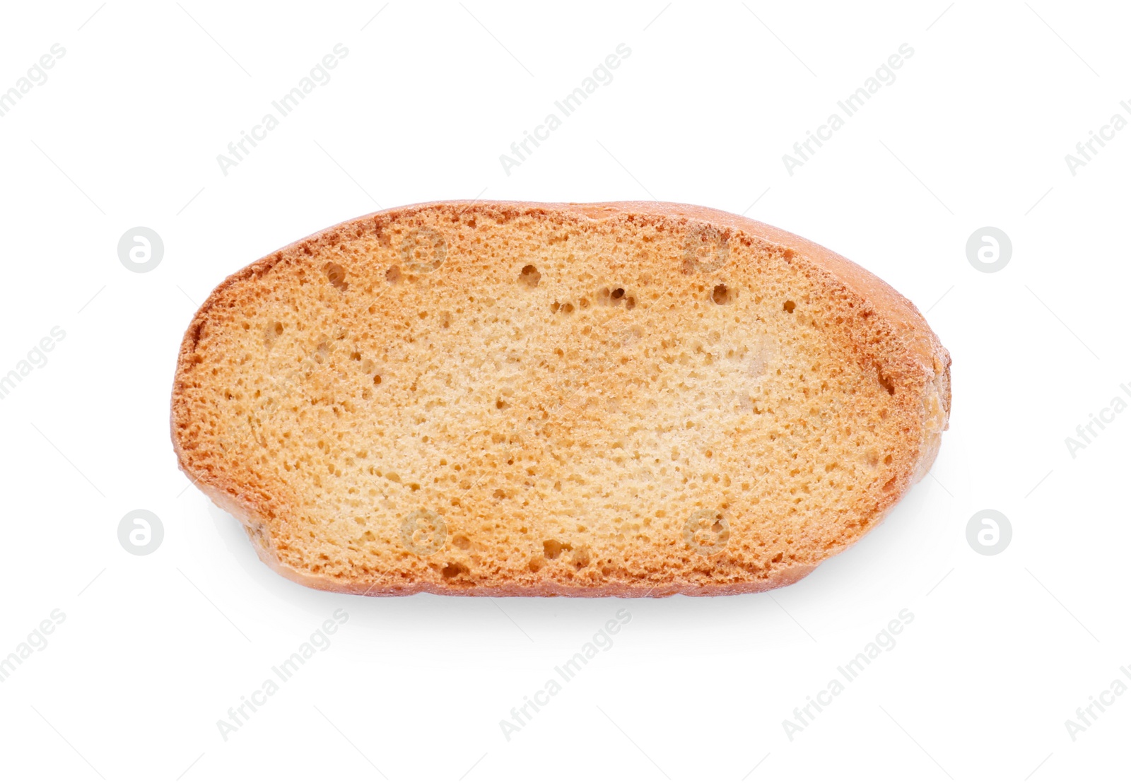 Photo of Hard chuck cracker on white background, top view