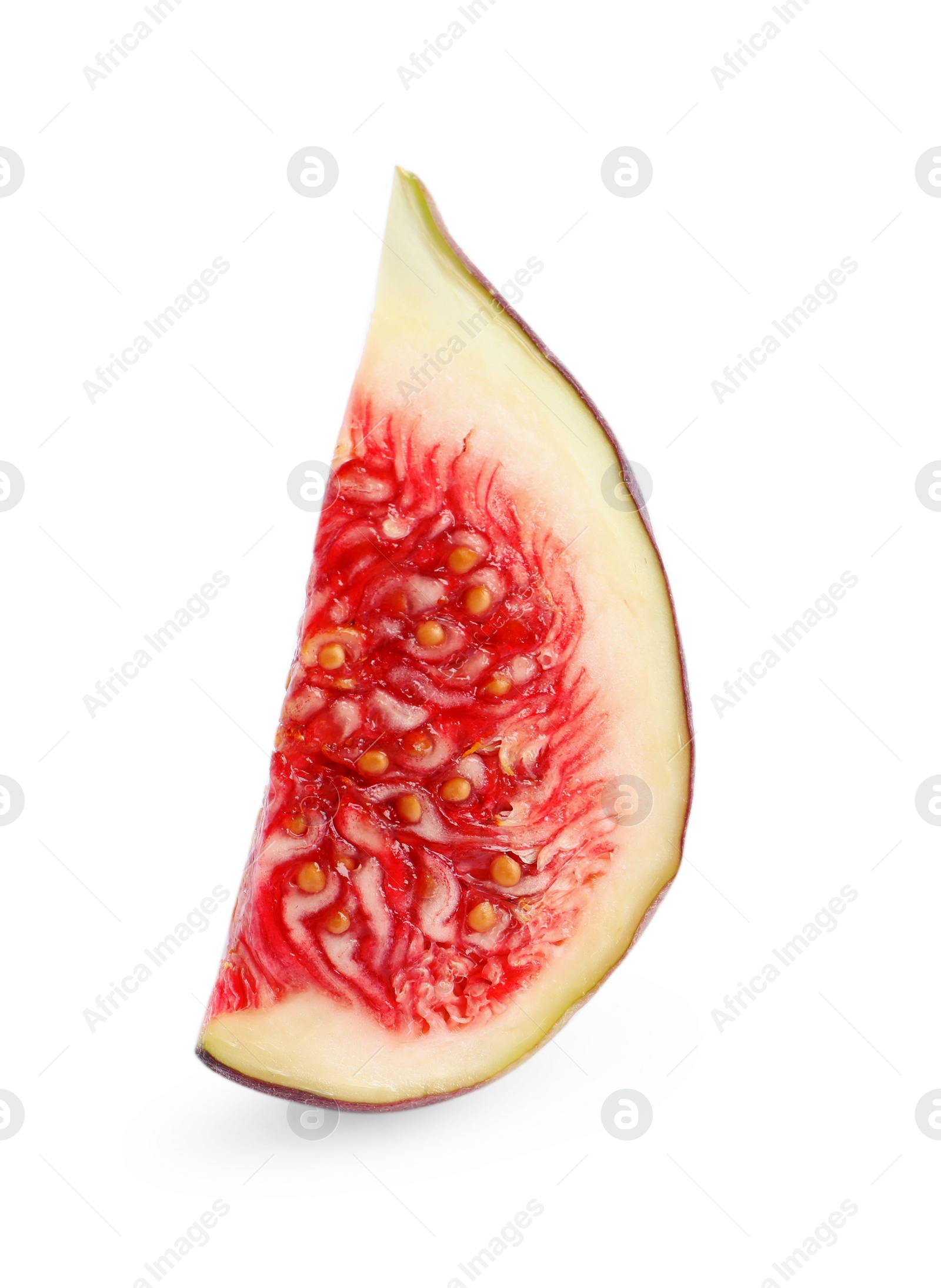 Photo of Piece of fresh fig isolated on white