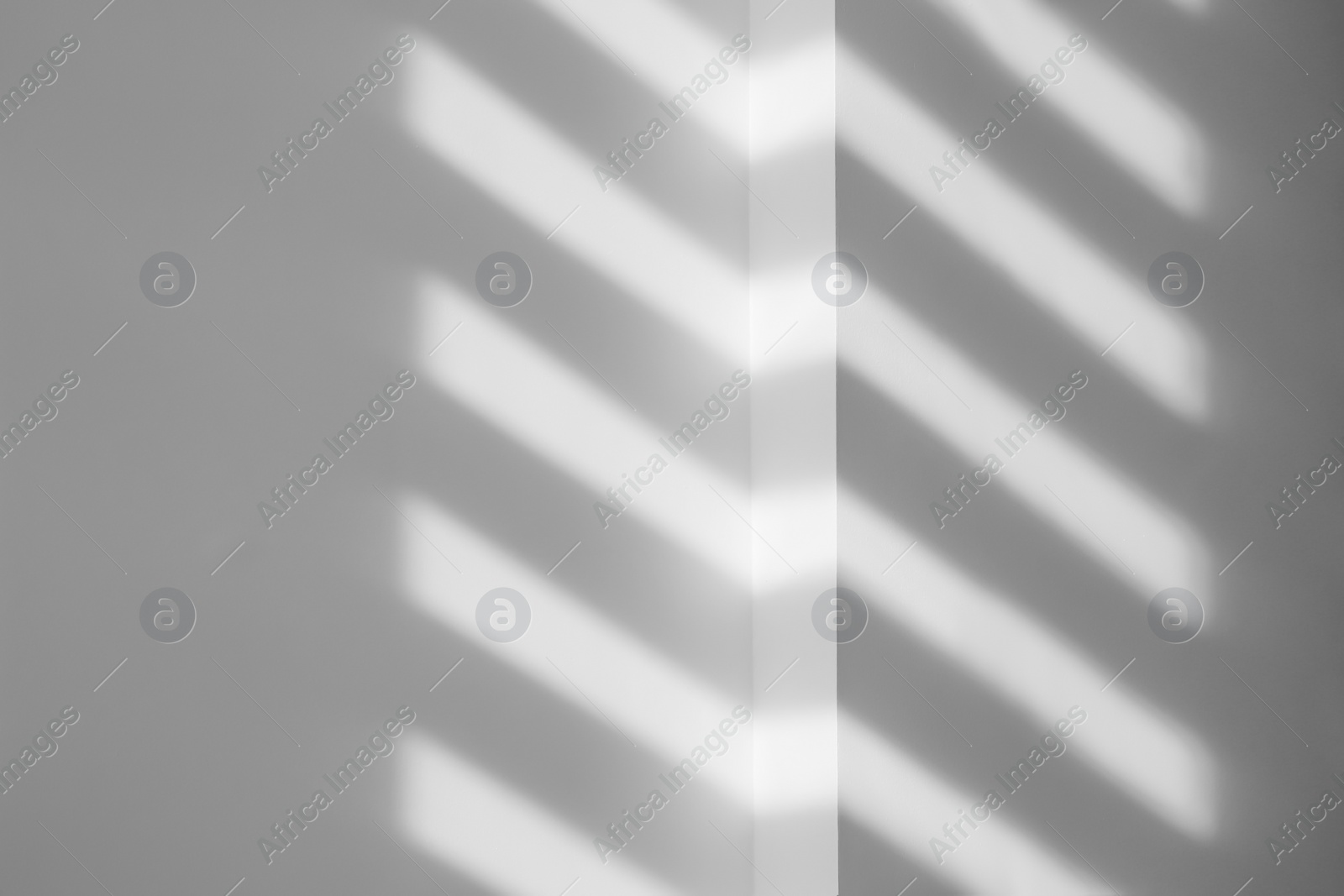 Image of Light and shadows falling on white wall