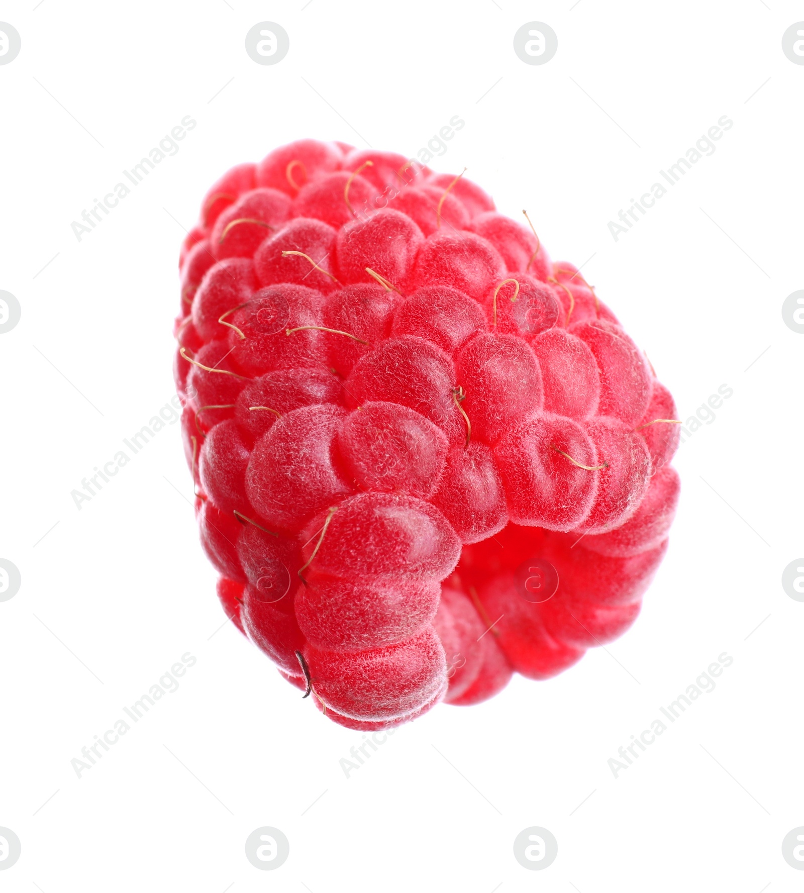 Photo of Delicious fresh ripe raspberry isolated on white