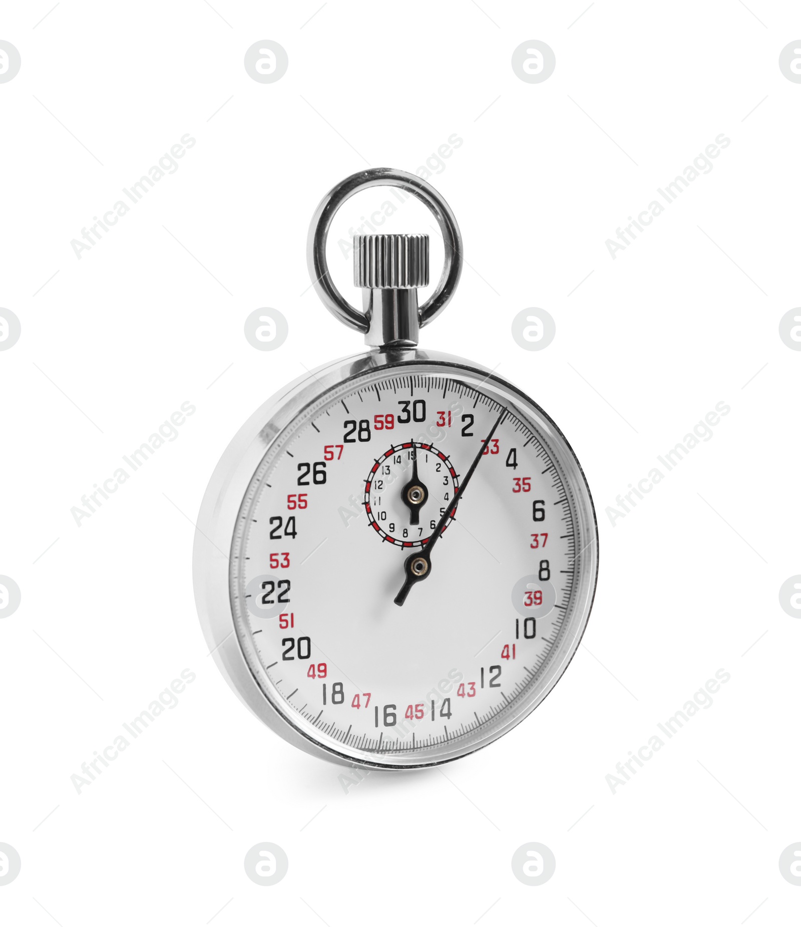 Photo of Vintage timer isolated on white. Measuring tool