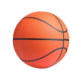 Photo of New orange basketball ball isolated on white