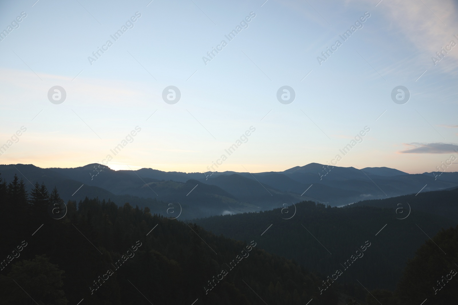 Photo of Amazing view of beautiful mountain landscape in morning